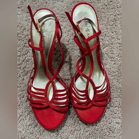 Kelly & Katie Shoes - Kelly & Katie Red Strappy Sandals